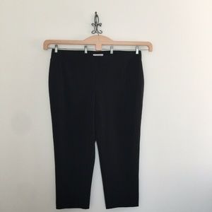 New Jones Studio Black Blue Pin Striped Ankle Pant